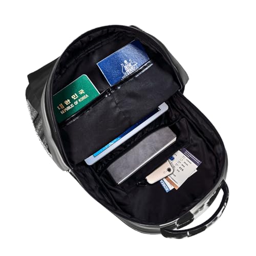Mochila de senderismo EdWal con estampado de golf blanco y negro impermeable bolsa de viaje 5