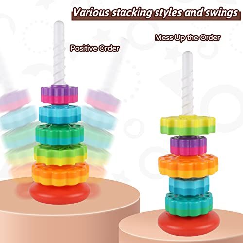 Juxue Baby Spinning Stacking Toys For Toddlers 1-3 thumb #2