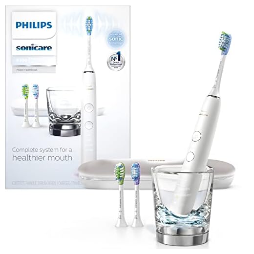 Philips Sonicare DiamondClean Smart 9300 Rechargeable Electric Power Toothbrush, White, HX9903/01