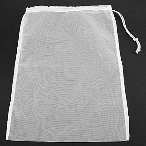 100 Mesh Food Grade Wine Filter Bag Reusable Home Brew Beer Making Extra Fine Extraction Sack Best for Straining Food Nut Milk Brewing Needs(20x30cm) Cover