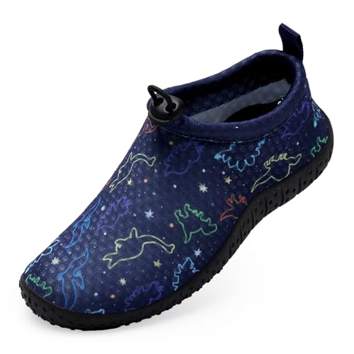 WateLves Toddler Water Shoes Kids Boys and Girls Quick Dry Lightweight Non-Slip Aqua Swim Socks with Flexible Thick Sole for Beach, Pool, Surfing2