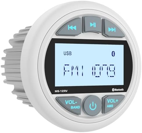 Amazon.com: HASDA Waterproof Marine Bluetooth Radio Audio Stereo Sound ...