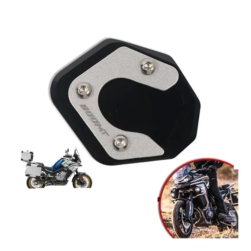 Plaque support pour agrandir la béquille latérale moto 800MT en alu