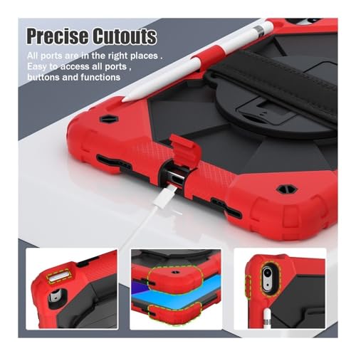 Coque antichoc Samsung Galaxy Tab S9 S8 S7 avec béquille rotative et sangle
