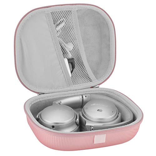 Geekria Shield Headphones Case Compatible With Bose Quietcomfort 35 Ii, Qc45, Qc25, Qcse Case, Replacement Hard Shell Travel Carrying Bag With Cable Storage (Rose Gold) #TOP2