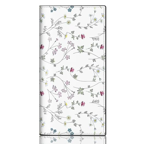 CASMONAL Checkbook Covers for Personal Checkbook, PU Leather Check Book Covers for Women & Men – Fashionable Print Design