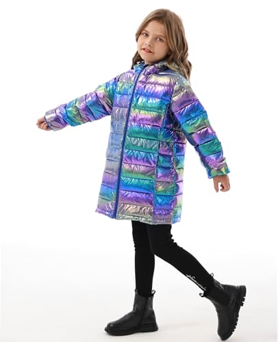 Cutemile 6-12 Years Girls Winter Jacket Long Puffer Coat Water Resistant with Hooded2