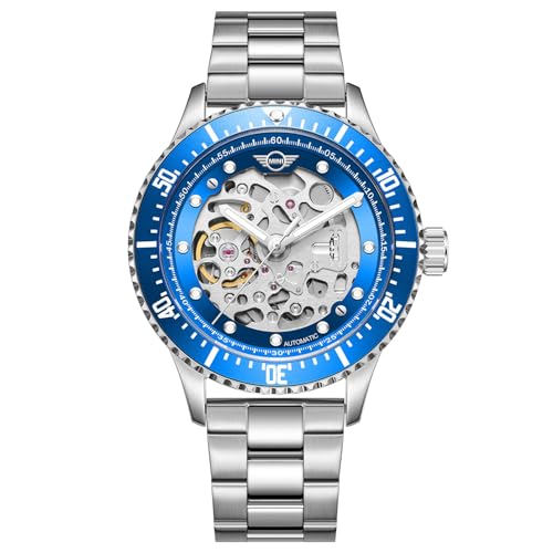 MINI �I�[�g�}�e�B�b�N�E�H�b�` MA-3 162303 �����Y 42mm �u���[/�V���o�[ ���ʃX�P���g�� �������� �@�B���r���v SS�u���X���b�g �~�j�N�[�p�[ [���K�A���i]