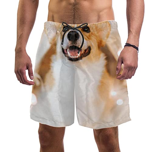 Maillots de bain pour hommes corgi short de plage confortable sans frottement