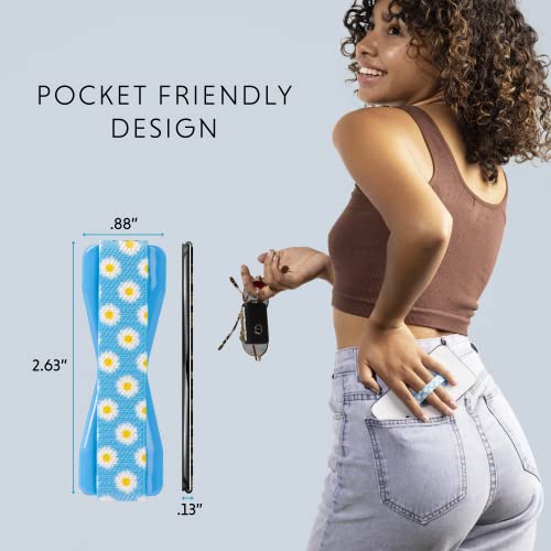 Image of LOVEHANDLE Original Universal Phone Grip - Blue Happy Daisy