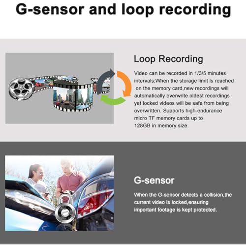 XRC TECH 3CHs 2K + 1080p + 1080p IPS tela sensível ao toque do carro espelho retrovisor veicular câm