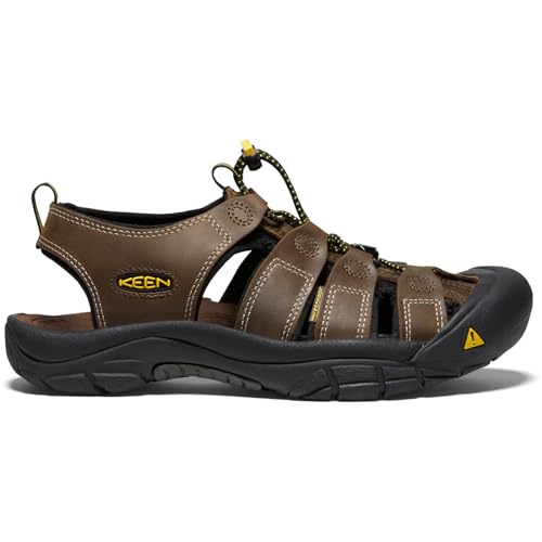 KEEN Men's Newport Closed Toe Comfortable Durable Leather Water Sandals, Bison, 12 WIDE by KEEN - Image 2