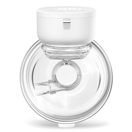 ANWIKE Electric Breast Pump Ultra-Light 230g - Wearable Breast Pump Hands Free for Travel & Home, 4 Modes 9 Levels, 135° Flange, Quiet 40dB, BPA-Free, Easy to Clean & Gift for New Moms, White