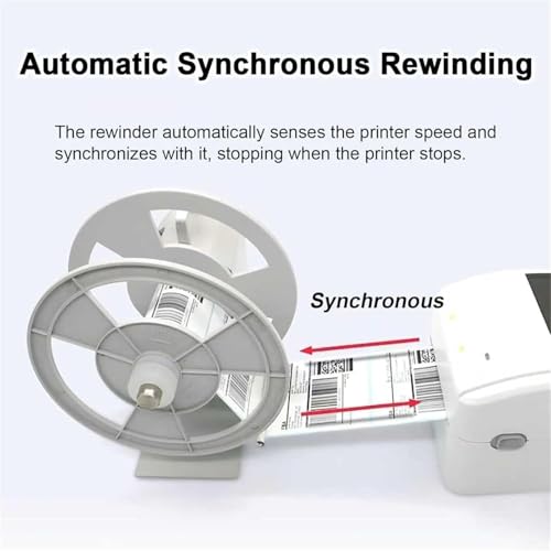 Máquina rebobinadora de etiquetas automática con deflector ajustable de 120mm 5
