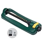 Melnor 65148AMZ TurboTek Oscillating Sprinkler, 2,800 sq. ft., Quick Connect Bundle, 16 Precision Nozzle, Green, Yellow