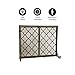 Plow & Hearth Metal Fireplace Screen Geometric Bronze | 38