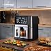 LEHMANN Heißluftfritteuse XXL 8L, Flexible Dual-Zone-Kammer, Sichtfenster, 12 Programme, Temperaturregelung 76-200°C, Digitales Display, Timer, Antihaftbeschichtung, Familien Air Fryer ohne Öl