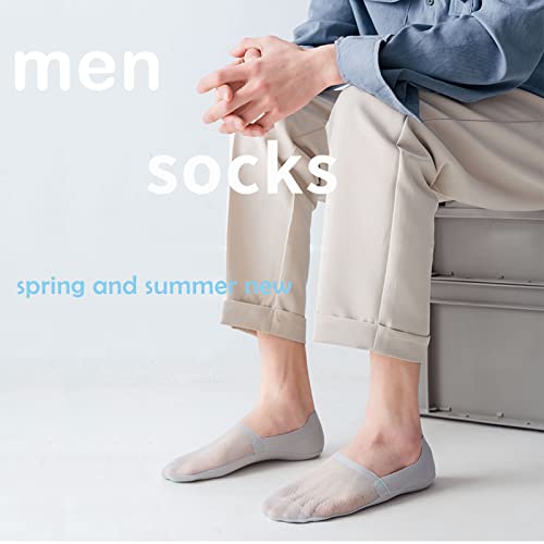 Rainflowwer No Show Socks 6 Pairs For Men And Women, Invisible Ice Silk Breathable Socks, Thin Low Cut Non Slip Socks For Flats Boat Sneaker #TOP2