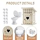 GD HUA 3 PCS Puppenhaus Badezimmer Zubehör, Miniatur Puppenhaus Zubehör, Miniatur Toilettenpapier, Miniatur Toilettenhäuschen, Wichtel Toilette, Puppenhaus Badezimmer Deko