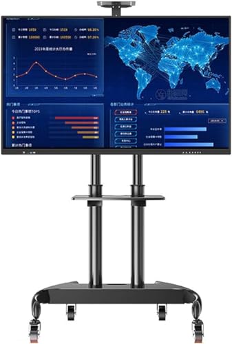 Soporte móvil para TV con estantes