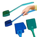 水槽 掃除 コケ取り スポンジ 軽量 ブラシ 2個セット アクアリウム 水槽そうじ用品 水槽こけとり掃除 メダカ水槽掃除 コケ取りブラシ スクレーパー No14 ロング 39㎝