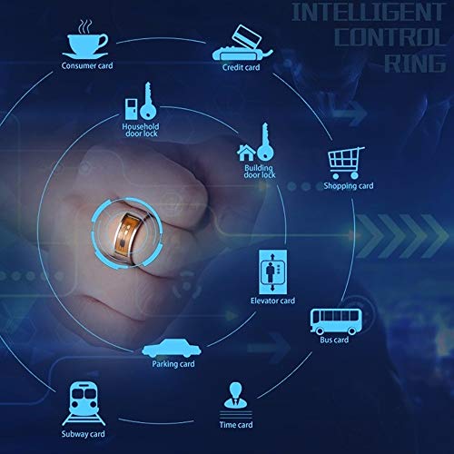 HUIOP anéis inteligentesAnéis inteligentes NFC Multifuncional Anel Inteligente À Prova D 'Água Inte