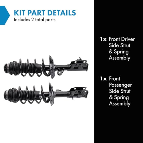 Image of TRQ Front Driver and Passenger Side Strut and Spring Assembly Set Compatible with 15-20 Honda Fit