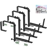 HFHOME 4PCS Adjustable Planter Window Box Planters Hanging Flower Box Holders Brackets, Heavy Dut...