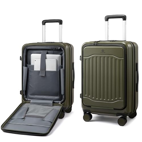 LOVEVOOK Carry On Luggage 22x14x9 Airline Approved, Expandable Hard Shell Suitcase with Spinner...