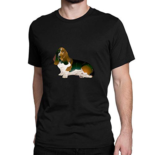 T-shirt Basset Hound noir taille M pour afficher votre amour des chiens