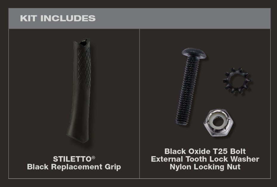 Stiletto TBRG-BL Black Tibone Replacement Grip