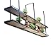 Ironmongery World® - Appendiabiti In Rovere Massiccio Fatto A Mano, 9 Ganci, 98 Cm, Stile Vintage Con Ganci Neri - 3