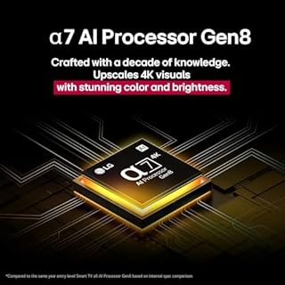 LG 65-Inch UA7700 Series 4K Smart TV - α7 AI Processor 4K, Dynamic Tone Mapping, Alexa Ready, HDR10, HGIG, ALLM, WebOS 25, Wi-Fi, Bluetooth, AI Upscaling, AI Sound, LG Channels (65UA7700PUB, 2025)