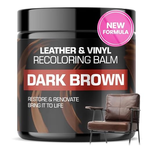 FORTIVO Leather Recoloring Balm, Color Restorer, Scratch Remover, Couch Paint and Repair, Leather Balm for Couches
