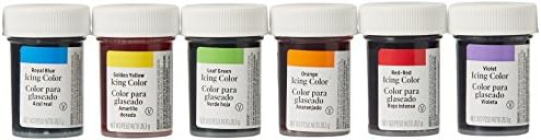 Wilton Icing Colour Gel Paste Rainbow Colours Set - 6 x 28g pots