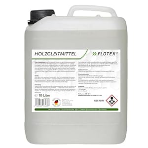Flotex® Ergiebiges Holzgleitmittel [10 Liter] | Silikonfreies Holz Gleitmittel für Hobelmaschine, Frästische, Werkstattmöbel | Gleitmittel für Holzbearbeitung