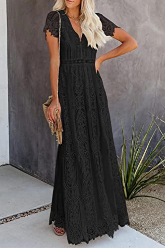 PRETTYGARDEN-Womens-Floral-Lace-Maxi-Dress-2023-Short-Sleeve-V-Neck-Bridesmaid-Wedding-Evening-Party-Dresses