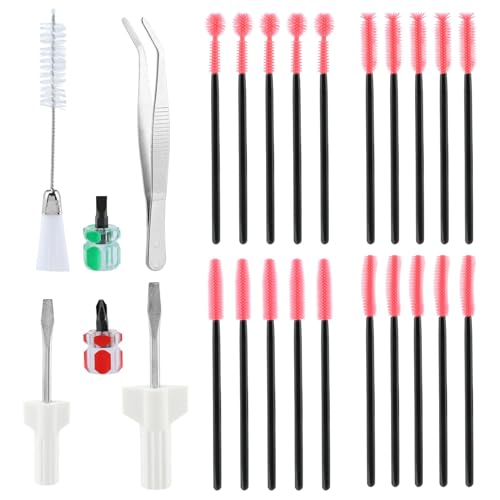 Sewing Machine Maintenance Kit 26PCS: 20 Silicone Brushes +4 Colored