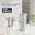 Frizzlife G190 Gravity-Fed Water Filter System, NSF Certified Element Reduces 99% Chlorine, Bad Taste & Odor, 10+ Impurities, 304 Stainless Steel Countertop System for Home and Outdoor, 1.75G