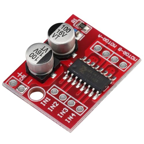 Heevhas 5PCS Mini-DC Motor-Treiber Zweikanal 1,5A*2 PWM Schrittmotor Drehzahlregler Zweifache H-Brücke Treiber-Modul