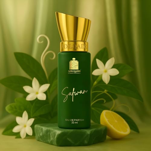 Adilqadri Safwan Eau De Parfum-20 ml | Long Lasting Premium Fragrance for Men and Women | Fresh Floral Citrus Blend with Smooth Aromatic Notes | Perfume for All Occasions
