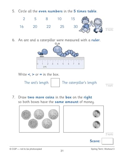 New KS1 Maths 10-Minute Weekly Workouts - Year 2 (CGP KS1 Maths) - Image 12