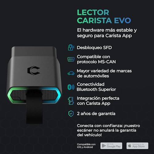 Carista EVO Lector OBD2 Bluetooth con live data y activación de extras 3