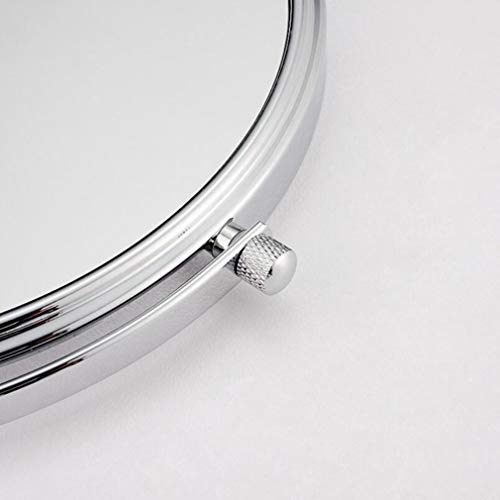 Miroir de courtoisie de maquillage argenté extensible de 8 pouces