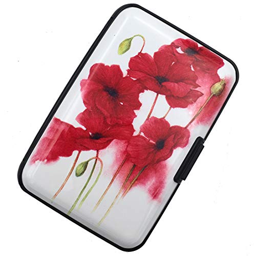 BFL RFID Credit Card Holder for Women or Men, Theft Proof Credit Card Holder, Slim Design Fits in Pocket (Flower)2