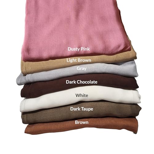 Hijab Scarf with Matching Undercap Cotton for Muslim Women Full Covering Lightweight Headscarf3