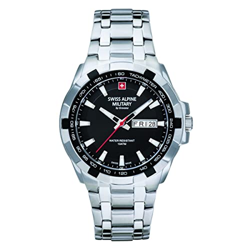 Swiss Alpine Military by Grovana Herren Uhr Analog Quarz 7043.1137SAM Edelstahl