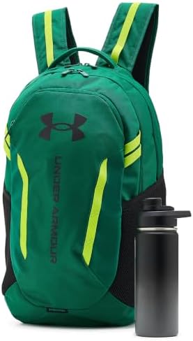 Under Armour Unisex Hustle 6.0 Backpack, (312) Campus Ivy/Black/Black, One Size Fits Most - 2