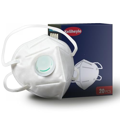 Keliheyle �w�b�h�}�E���g�}�X�N 20�� 7�w �ʋC�� �_�u���o���u �t�F�C�X�}�X�N �g���̂� �ی�p ��l�p �j�����p (�z���C�g)