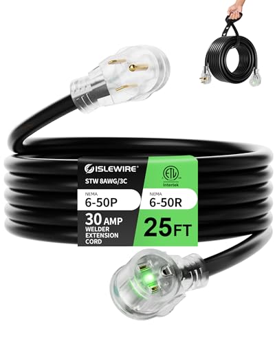 islewire 25ft 8 GA Welder Extension Cord